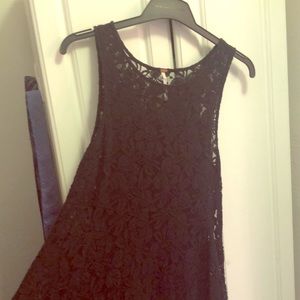 Free people lace black dress. Worn once.